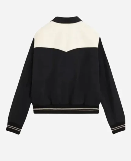 Las Vegas 2024 GP Noah Lyles Teddy Blouson Black Varsity Jacket