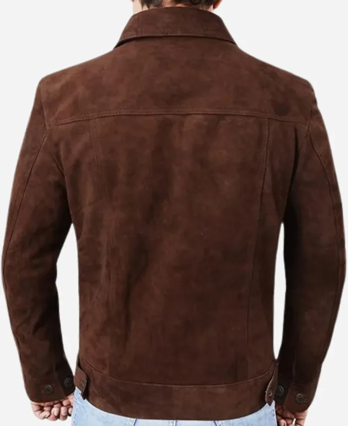 Lift 2024 Kevin Hart Brown Suede Leather Jacket