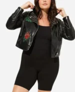 Lila Tv Series The Sex Lives of College Girls Season 03 Lila Florez Black Leather Jacket