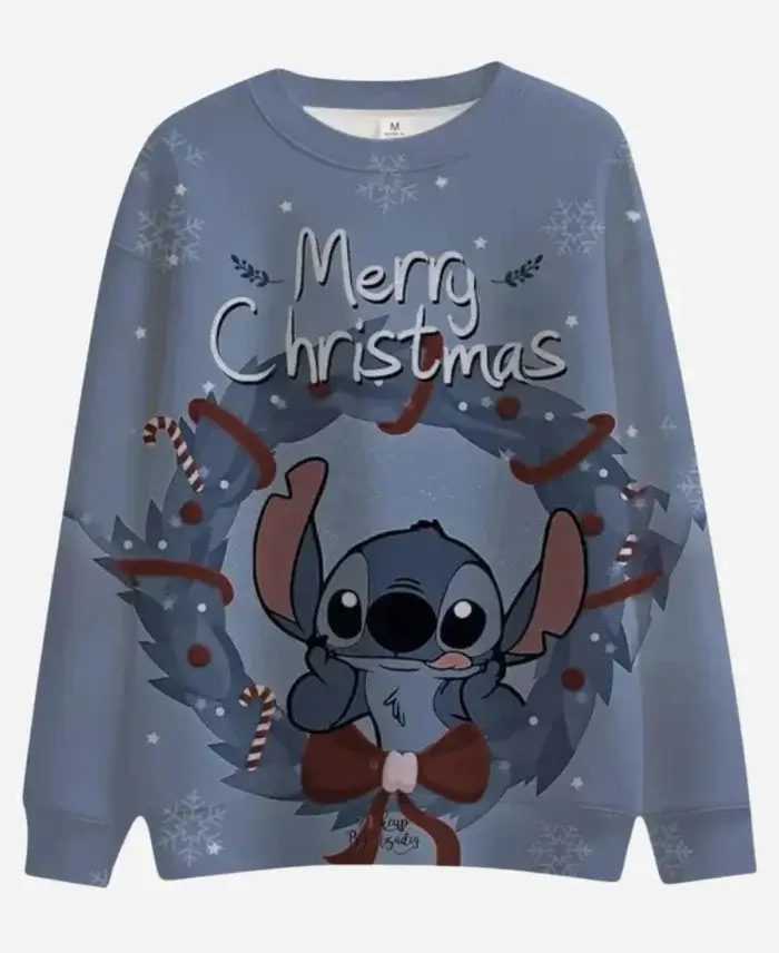 Lilo And Stitch Christmas Dark Grey Sweatshirt