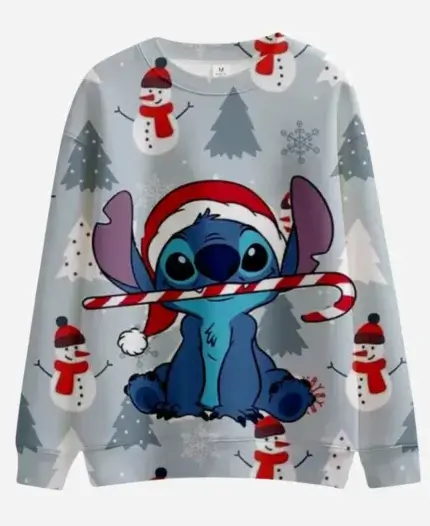 Lilo And Stitch Christmas Grey Sweatshirt