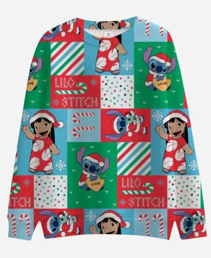 Lilo And Stitch Christmas Multicolor Sweatshirt