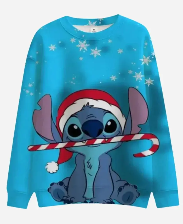 Lilo And Stitch Christmas Skyblue Sweatshirt