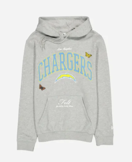 Los Angeles Chargers FELT Grey Hoodie