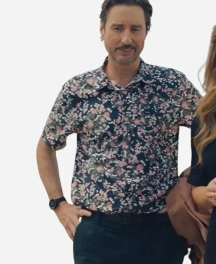 Luke Wilson No Good Deed 2024 Floral Shirt