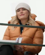 Malin Akerman The Christmas Classic Puffer Hooded Jacket