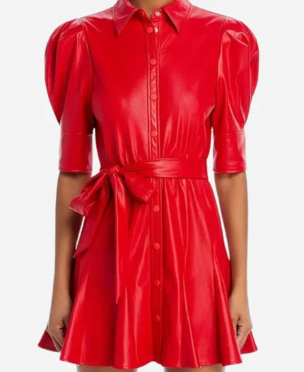 Margo Starling Tv Series No Good Deed Season 01 Linda Cardellini Red Leather Dress