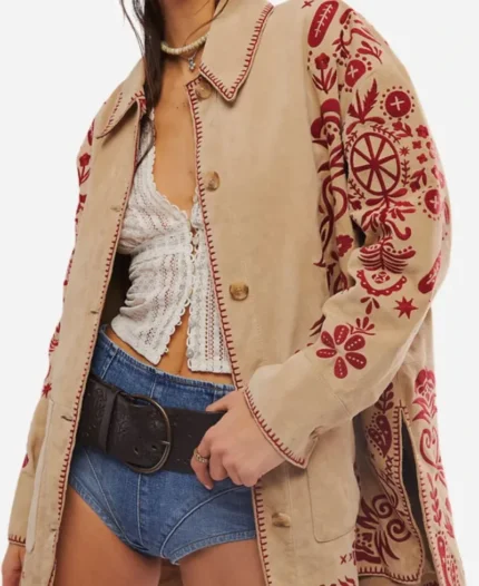 Meryl Streep Tv Series Only Murders in the Building Season 04 Loretta Durkin Embroidered Jacket