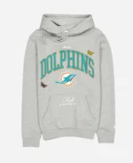 Miami Dolphins FELT Grey Hoodie