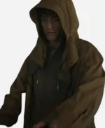 Mickey Barnes Mickey 17 Movie Robert Pattinson Brown Hooded Jacket