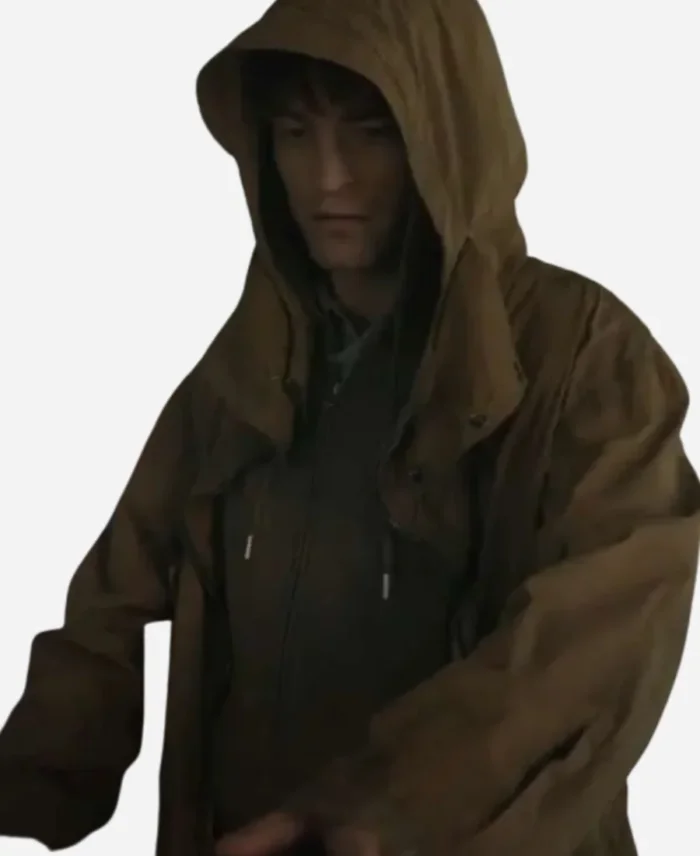 Mickey Barnes Mickey 17 Movie Robert Pattinson Brown Hooded Jacket