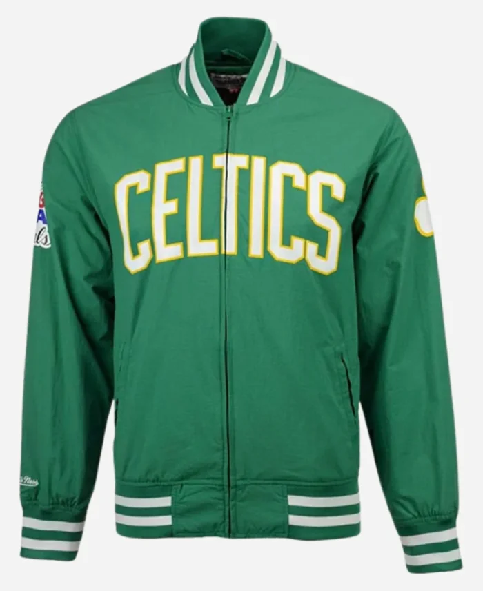 NBA Boston Celtics Warm Up Green Bomber Jacket