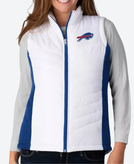 NFL Buffalo Bills White With Blue Lining Vest