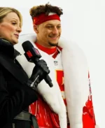 NFL Player Patrick Mahomes Christmas Santa Red Coat