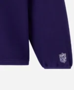 NFL X OVO Baltimore Ravens Quarter Zip Mock Neck Fleece For Sale