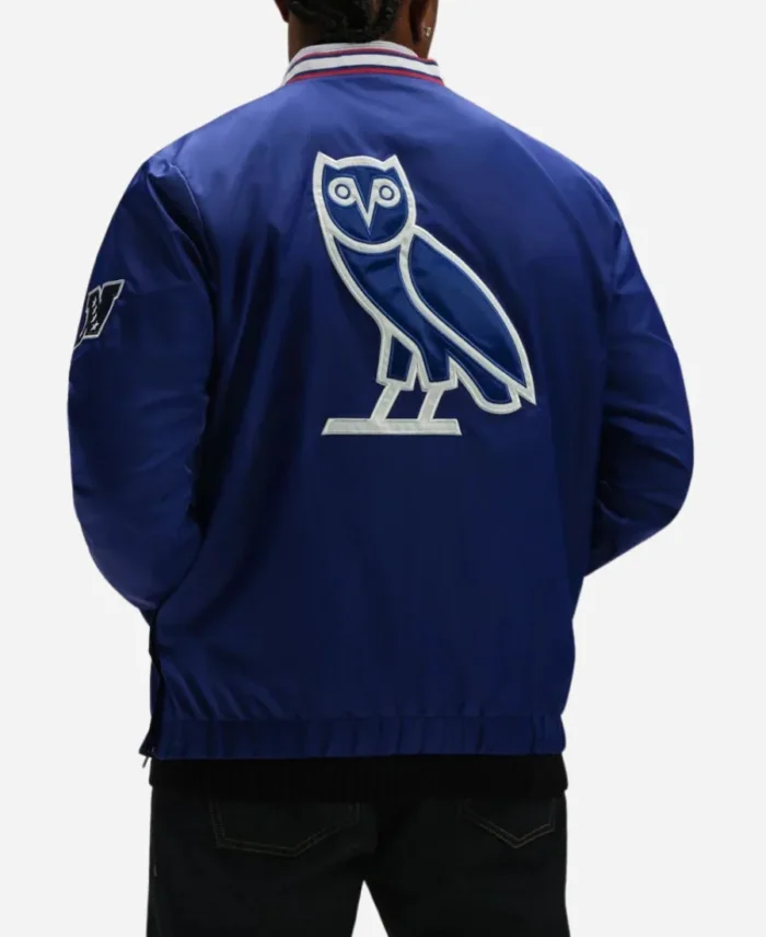 NFL X OVO New York Giants Trainer Pullover Starter Jacket