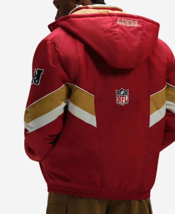 NFL X OVO San Francisco 49ers Sideline Puffer Starter Jacket