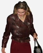 NYC Gigi Hadid Girls Night Out Leather Jacket