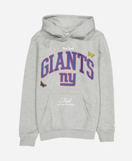 New York Giants FELT Grey Hoodie