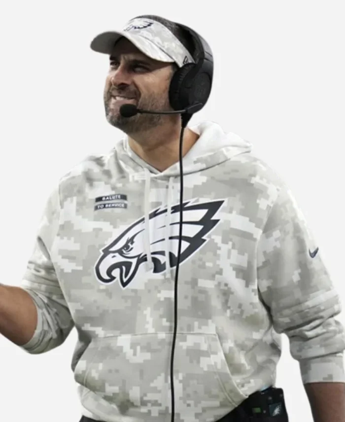 Nick Sirianni Salute to Service Eagles Camo Hoodie