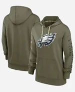 Nike Olie Philadelphia Eagles 2022 Salute To Service Performance Pullover Hoodie