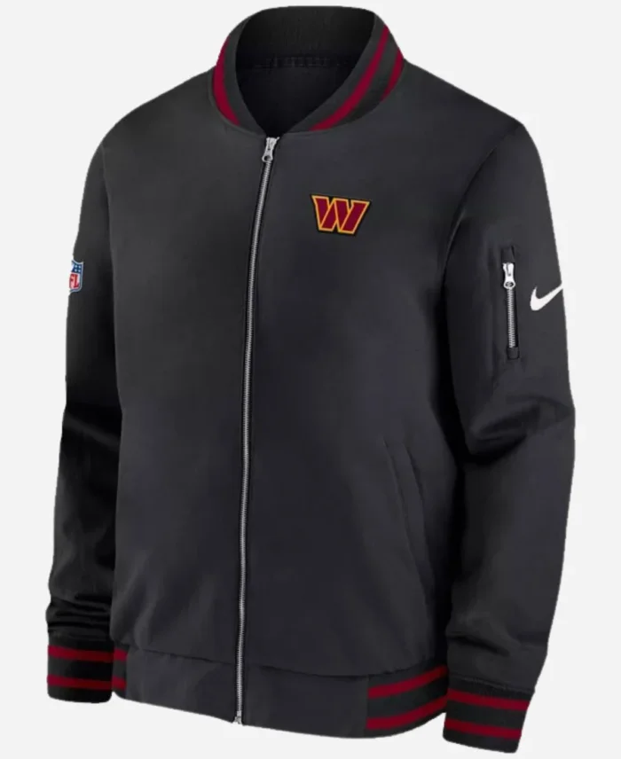  Nike Washington Commanders 2024 Black Bomber Jacket