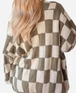 No Good Deed 2024 Teyonah Parris Checkered Cardigan