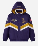 OVO BALTIMORE RAVENS 49ers sideline puffer jacket