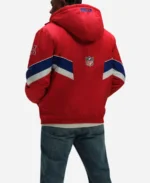 OVO Buffalo Bills Sideline Puffer Red Hooded Jacket