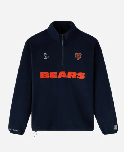 OVO Chicago Bears Mock Neck Fleece