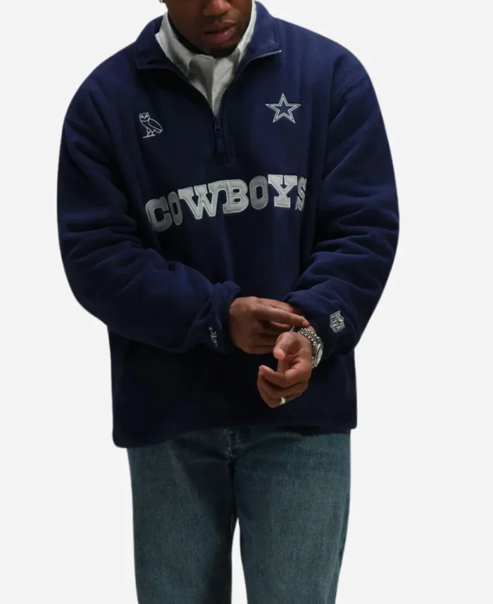 OVO Dallas Cowboys Mock Neck Fleece