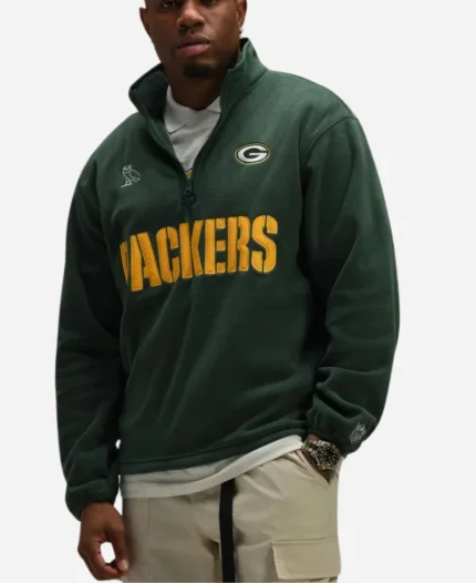 OVO Green Bay Mock Neck Fleece