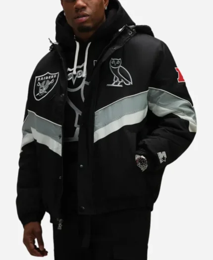 OVO Las Vegas Raiders Sideline Puffer Jacket