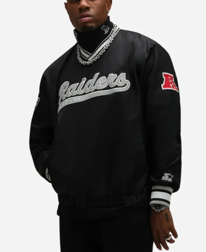 OVO Las Vegas Raiders Trainer Black Jacket