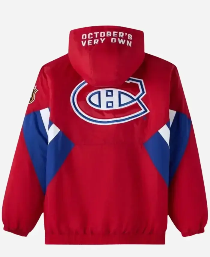 OVO Montreal Canadiens Starter Red Hooded Jacket For Sale