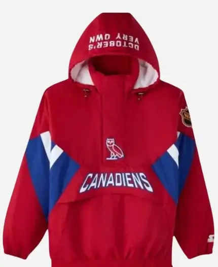 OVO Montreal Canadiens Starter Red Jacket