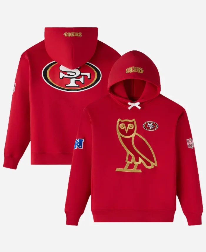 OVO San Francisco 49ers Red Hoodie