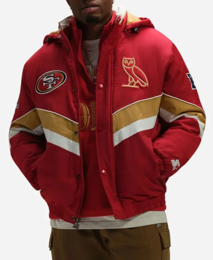 OVO San Francisco 49ers Sideline Puffer Jacket