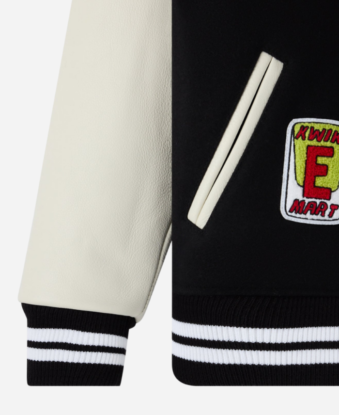 OVO X The Simpsons Varsity Jacket Black & White