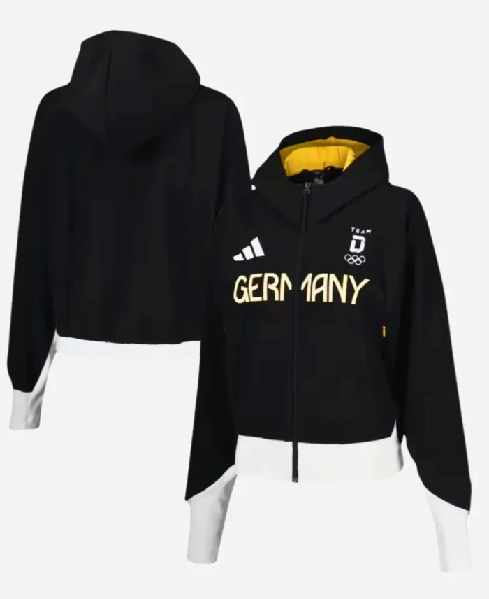 Paris Olympics 2024 Team Germany Black Hooded Jacket