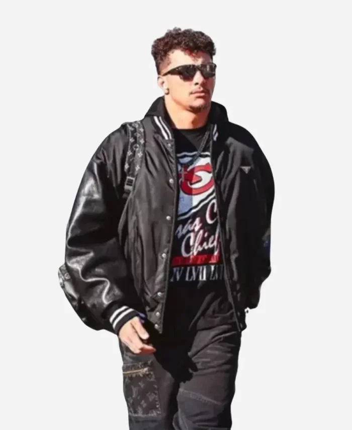 Patrick Mahomes Prada Black Bomber Jacket