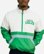 Philadelphia Eagles Green and White Starter Jacket