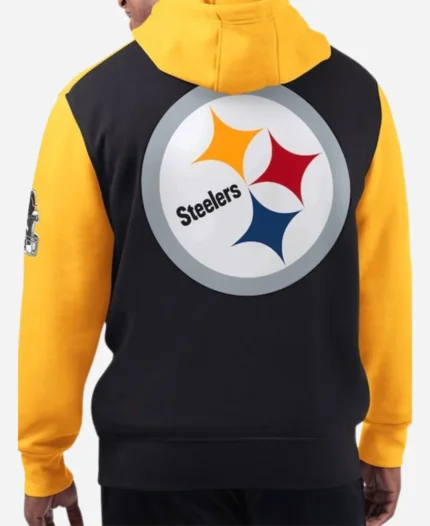 Pittsburgh Steelers Starter Black Extreme Pullover Hoodie For Men’s