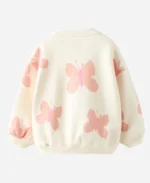 Poppas House S01 River Blossom Pink Butterfly Print Sweater