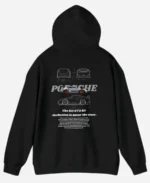  Porsche 911 GT3 RS Black And White Oversized Pullover Hoodie For Unisex