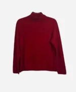 Rachel Skarsten Movie The Christmas Charade Whitney Red Turtleneck Sweater