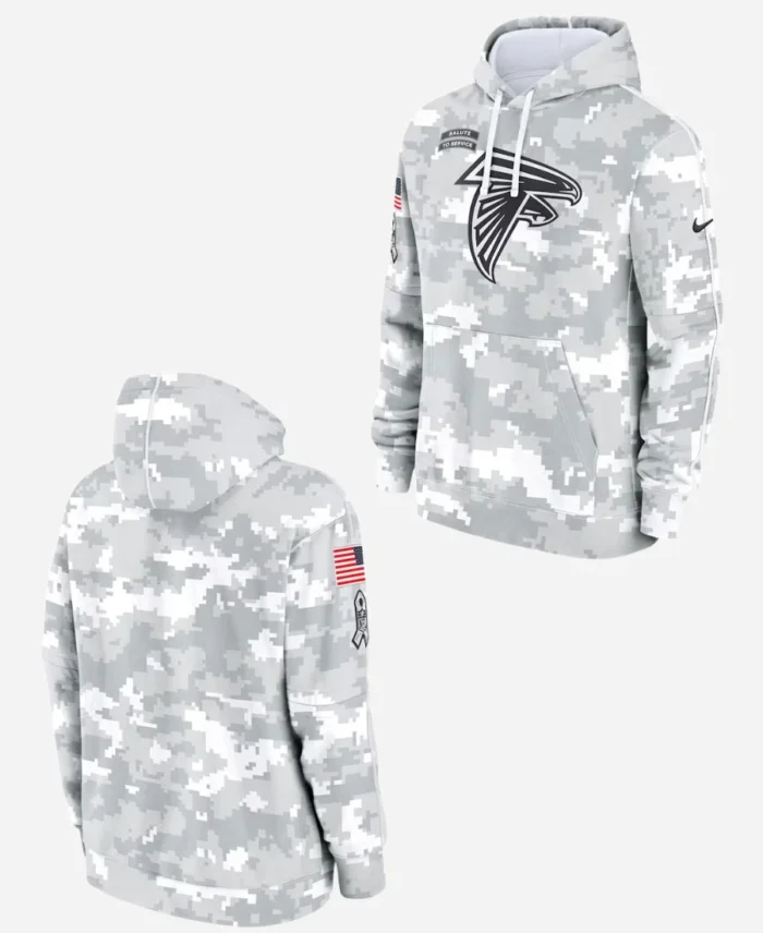 Salute To Service Atlanta Falcons Camo 2024 Hoodie