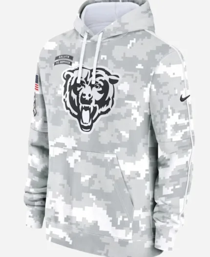 Salute To Service Chicago Bears Camo 2024 Hoodie