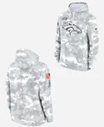 Salute To Service Denver Broncos Camo 2024 Hoodie