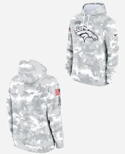 Salute To Service Denver Broncos Camo 2024 Hoodie